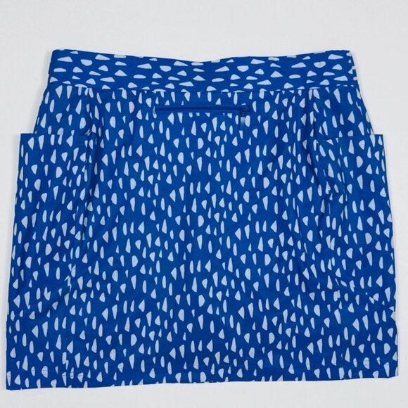 Like New Chico’s Women's Zenergy Neema Pebble Pocket‎ Skort Amparo Blue 12 - Picture 5 of 15